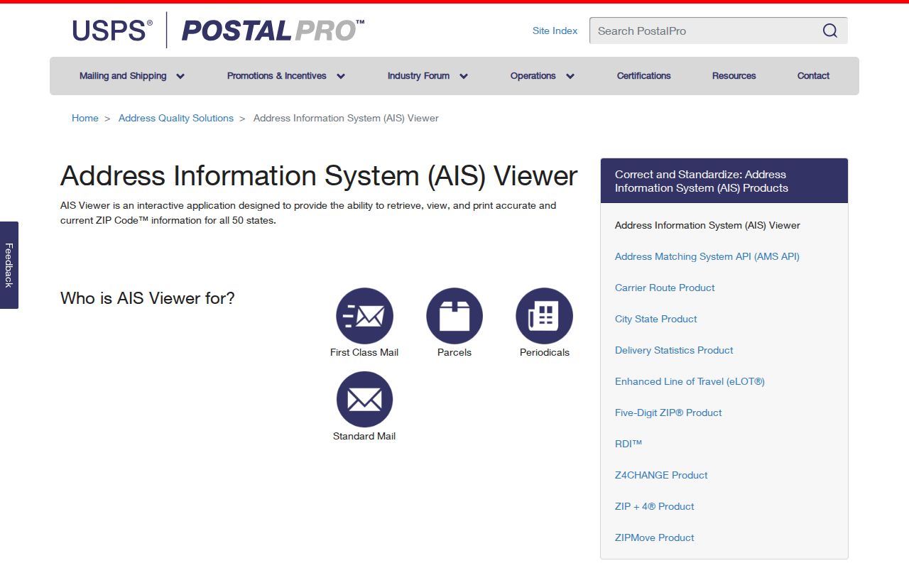 Town of Ithaca ZIP code directory USPS AIS address-quality verification